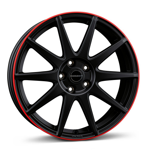 Borbet GTX black matt rim red