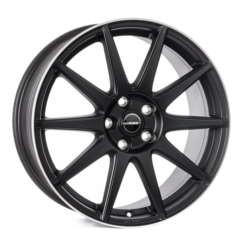 Borbet GTX black matt rim silver