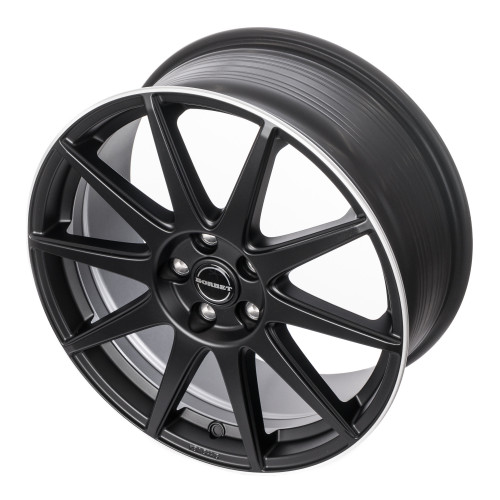 Borbet GTX black matt rim silver