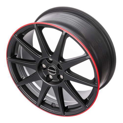 Borbet GTX black matt rim red