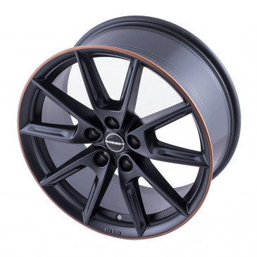 Borbet LX18 black matt rim copper