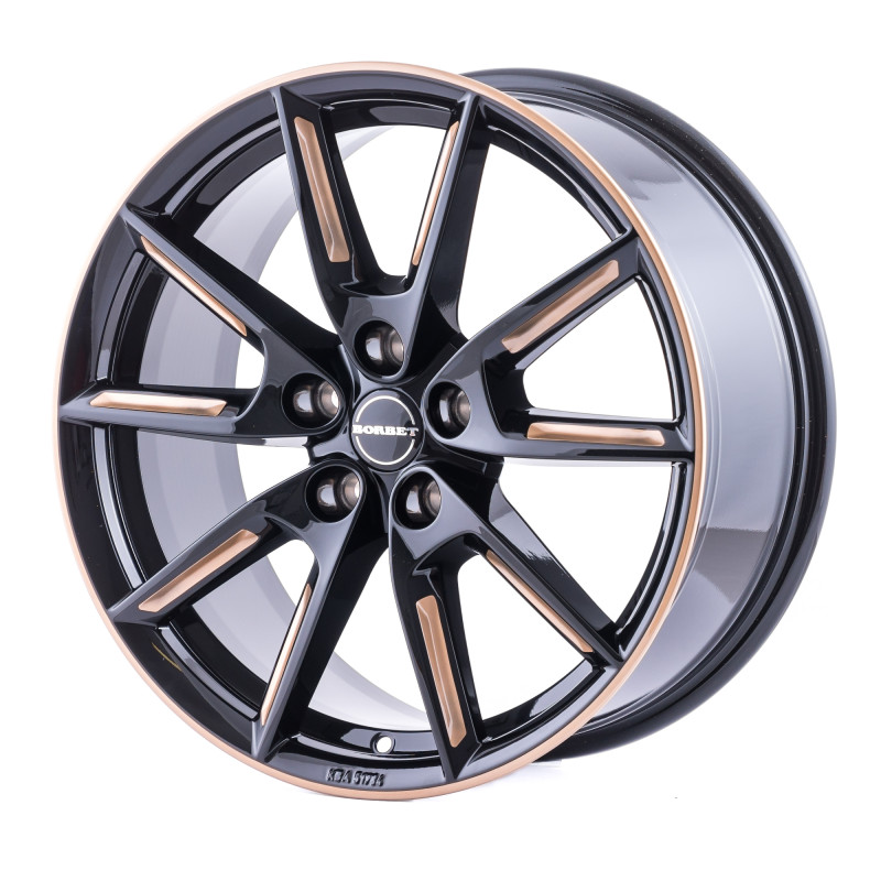 Borbet LX18 black glossy gold spoke rim