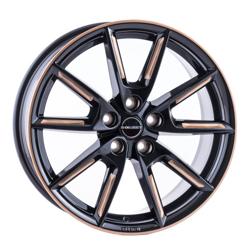 Borbet LX18 black glossy gold spoke rim