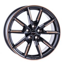 Borbet Lx18 Black Glossy Gold Spoke Rim