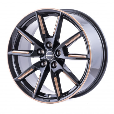 Borbet LX19 black glossy gold spoke rim