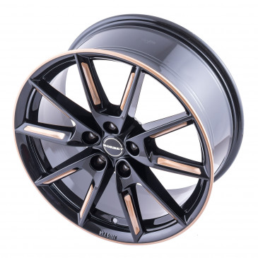 Borbet LX19 black glossy gold spoke rim