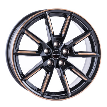 Borbet LX19 black glossy gold spoke rim