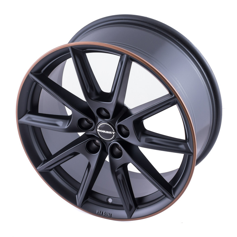 Borbet LX19 black matt rim copper