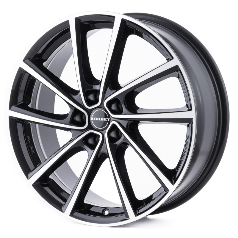 Borbet V black polished glossy