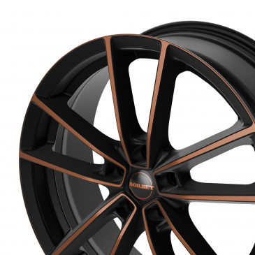 Borbet W black copper polished matt