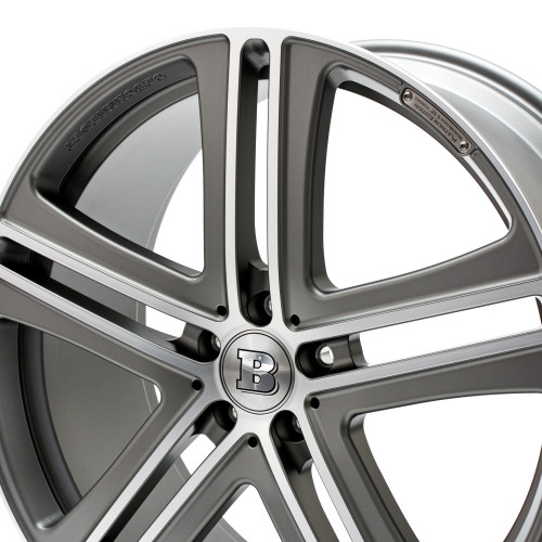 Brabus Monoblock G Platinum Titan vollpoliert mit Matt Finish