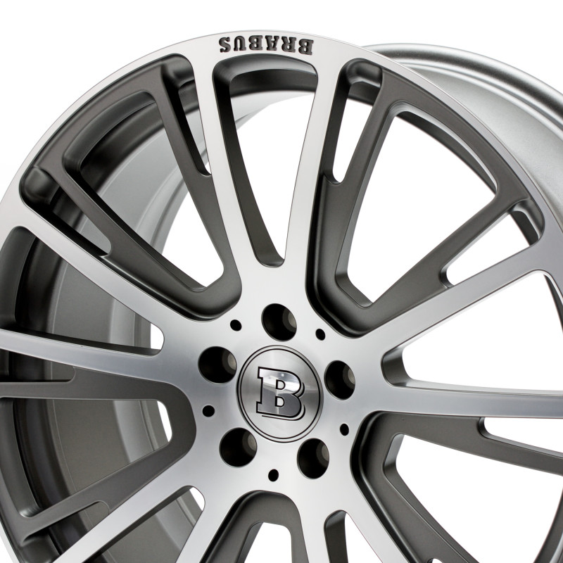 Brabus Monoblock R Platinum Titan vollpoliert mit Matt Finish