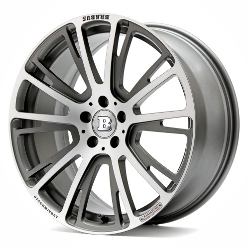 Brabus Monoblock R Platinum Titan vollpoliert mit Matt Finish