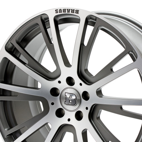 Brabus Monoblock R Platinum Titan vollpoliert mit Matt Finish