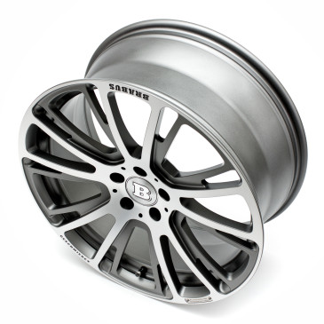 Brabus Monoblock R Platinum Titan vollpoliert mit Matt Finish