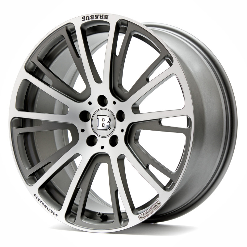 Brabus Monoblock R Platinum Titan vollpoliert mit Matt Finish