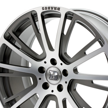 Brabus Monoblock R Platinum Titan vollpoliert mit Matt Finish