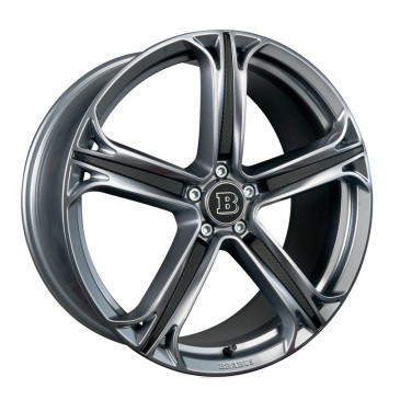 Brabus Monoblock T Liquid Anthrazit mit Intarsien im Carbon Design