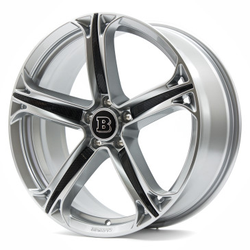 Brabus Monoblock T Sterlingsilber mit Intarsien im Carbon Design