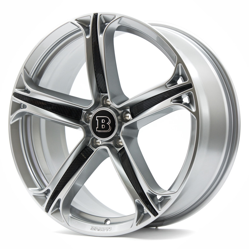 Brabus Monoblock T Sterlingsilber mit Intarsien im Carbon Design