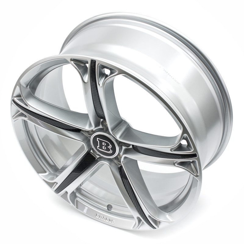 Brabus Monoblock T Sterlingsilber mit Intarsien im Carbon Design