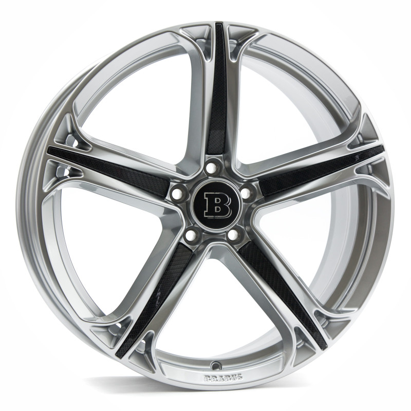 Brabus Monoblock T Sterlingsilber mit Intarsien im Carbon Design