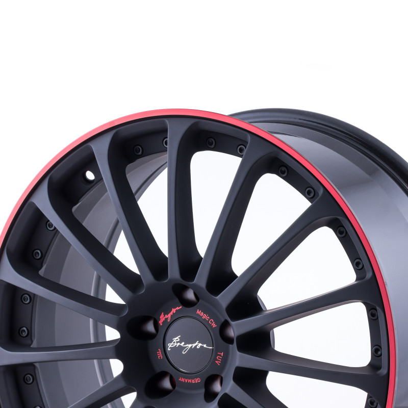 BREYTON Magic CW Matt Grey with Red Anodized Lip