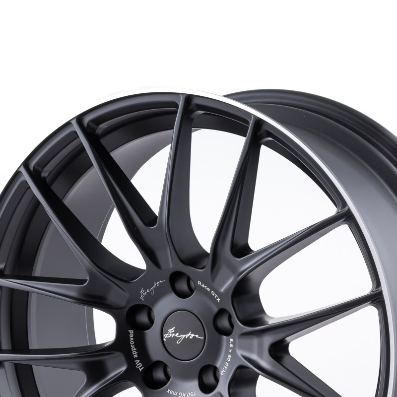 BREYTON Race GTX Matt Black with Polished Lip