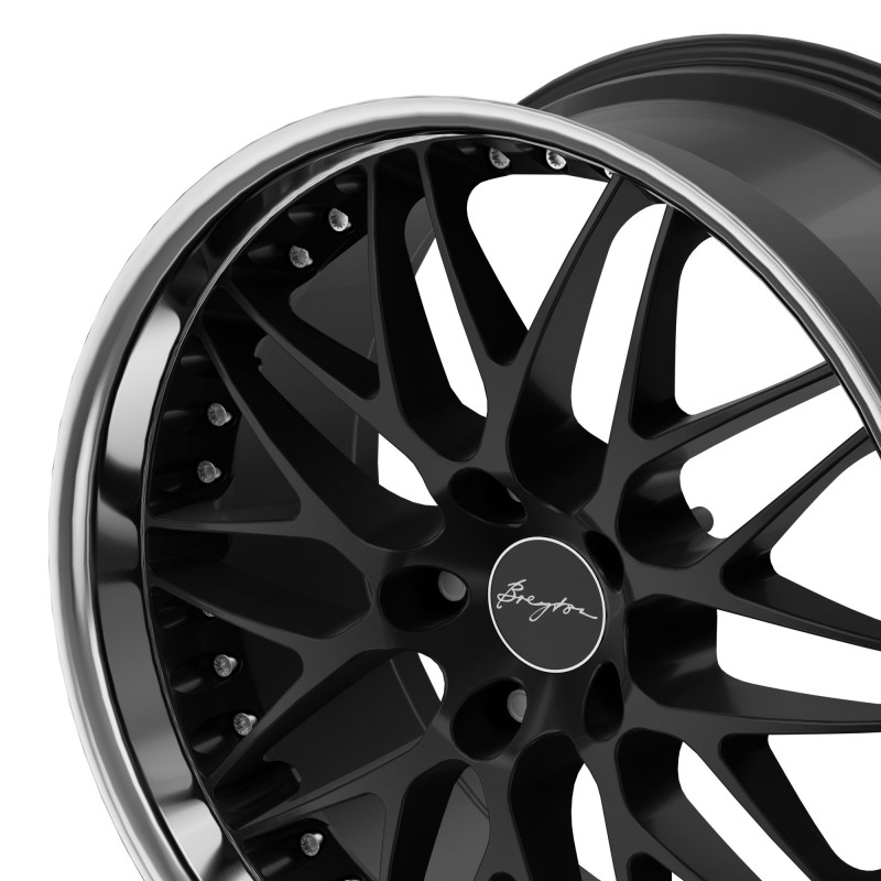 BREYTON Spirit II Matt Black with Stainless Steel Lip