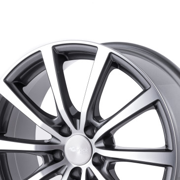 Brock B32 himalaya-grey front-poliert