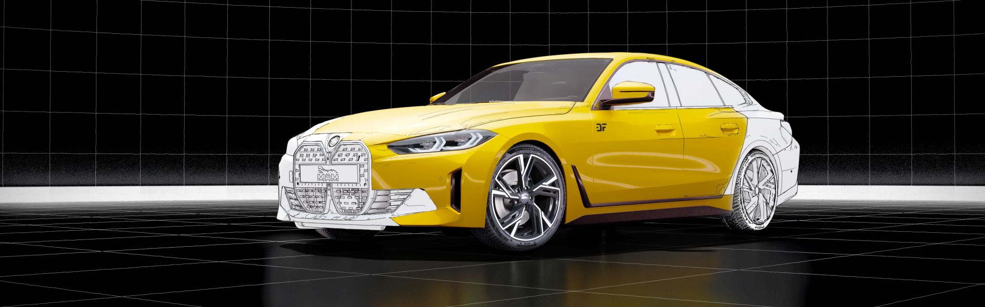 Fälgar & kompletta hjul Fotorealistisk förhandsgranskning i 3D