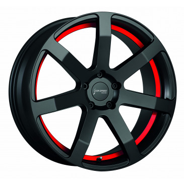 Corspeed Challenge Mattblack Puresports / undercut Color Trim rot