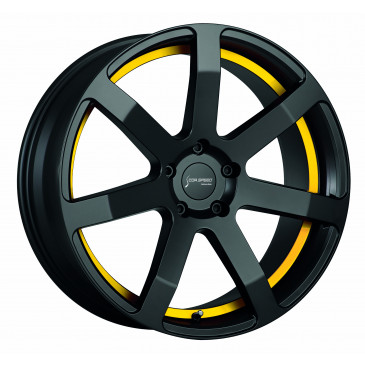 Corspeed Challenge Mattblack Puresports / undercut Color Trim gelb