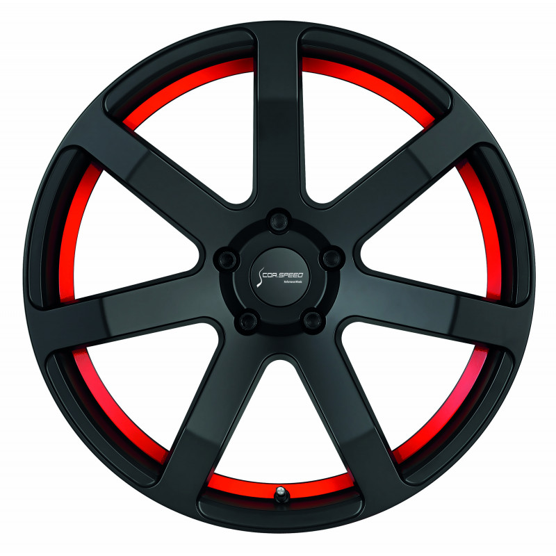 Corspeed Challenge Mattblack Puresports / undercut Color Trim rot