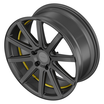 Corspeed Deville Gunmetal/ undercut Color Trim gelb