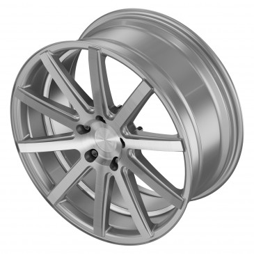 Corspeed Deville Silver-brushed-Surface/ undercut Color Trim weiß