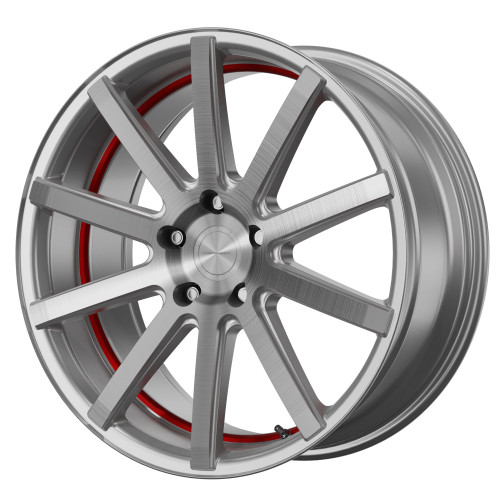 Corspeed Deville Silver-brushed-Surface/ undercut Color Trim rot