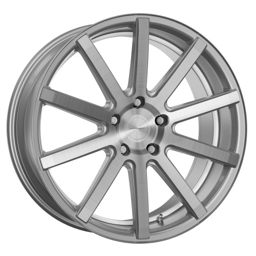 Corspeed Deville Silver-brushed-Surface/ undercut Color Trim weiß
