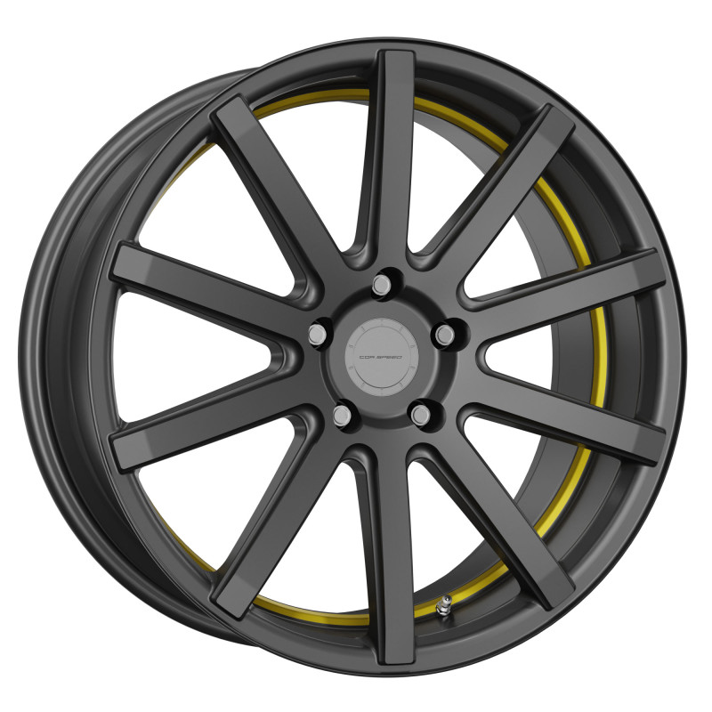 Corspeed Deville Gunmetal/ undercut Color Trim gelb