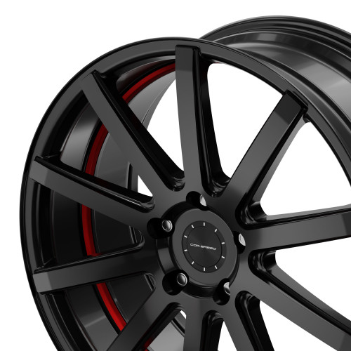 Corspeed Deville Higloss-Black/ undercut Color Trim rot