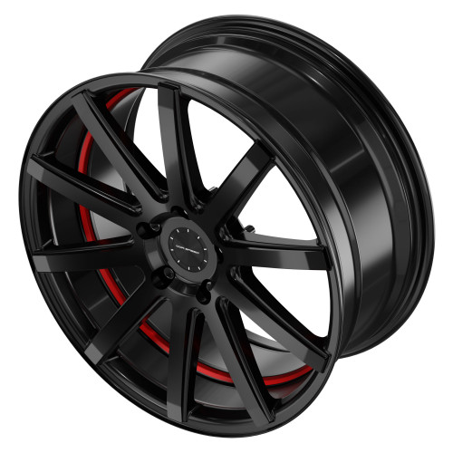 Corspeed Deville Higloss-Black/ undercut Color Trim rot