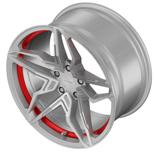 Corspeed Kharma Silver-brushed-Surface undercut Trimline red