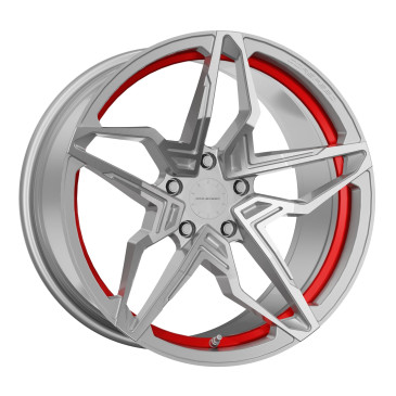 Corspeed Kharma Silver-brushed-Surface undercut Trimline red