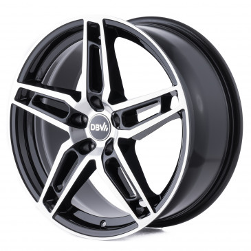 DBV 5DS 005 schwarz glänzend, front poliert