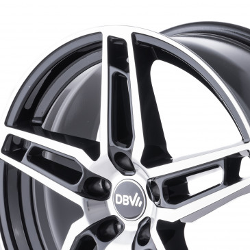 DBV 5DS 005 schwarz glänzend, front poliert