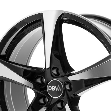 DBV 5SP 001 schwarz glänzend, front poliert