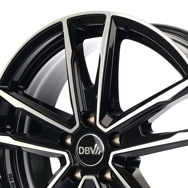 DBV Florida KF dark schwarz glänzend, front poliert