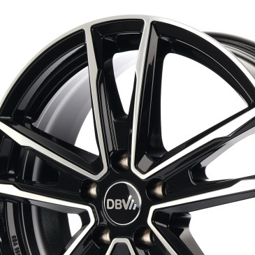 DBV Florida KF dark schwarz glänzend, front poliert