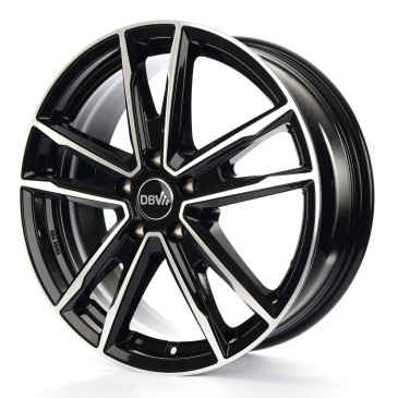 DBV Florida KF dark schwarz glänzend, front poliert