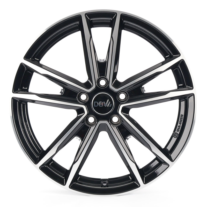 DBV Florida KF dark schwarz glänzend, front poliert